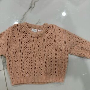Zara Peach Knit Sweater